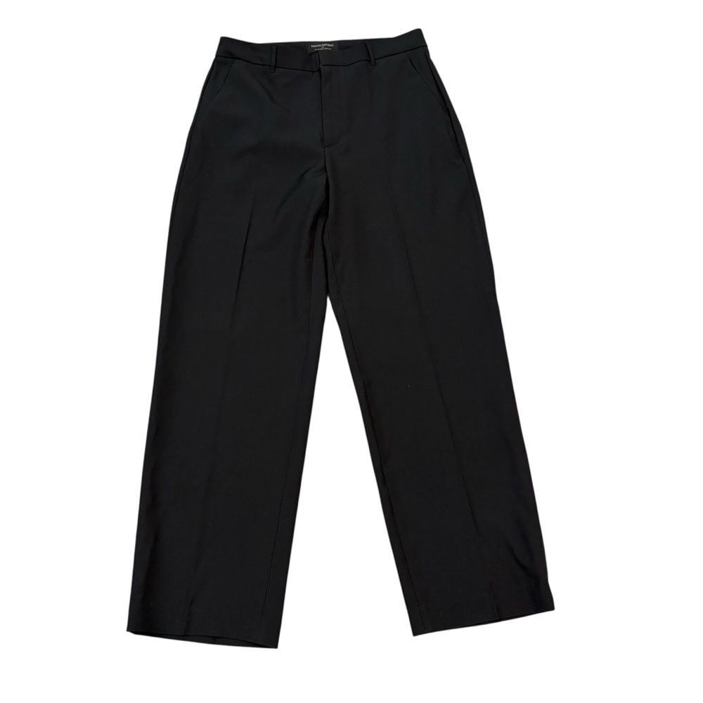 Banana Republic Factory Sculpted Stretch Black Pants Size 8P Petite Career NEW